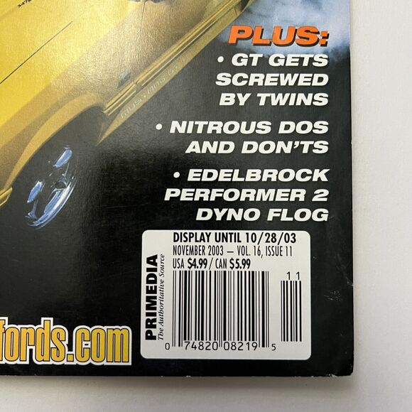 Vintage Mustang and Fords Magazines Set of 3 October 2002 January November 2003 - Picture 9 of 10